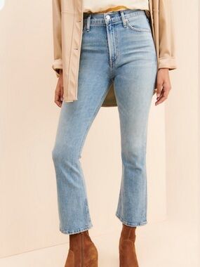 Citizens of Humanity light was demy cropped flare jeans